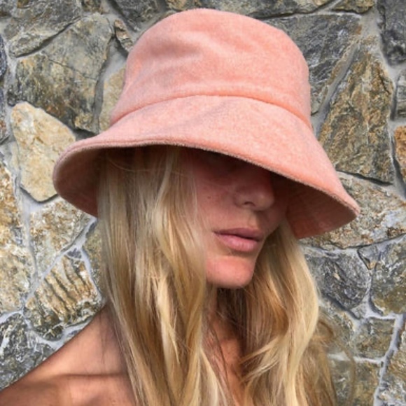 Lack of Color peach Terry Bucket Hat NWT - Picture 3 of 7
